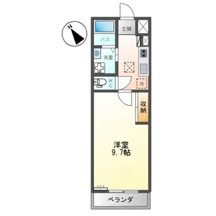 クレセントII(CRESCENT II)【1階】の間取り