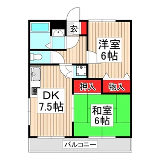 グリーンクレスト【1階】の間取り