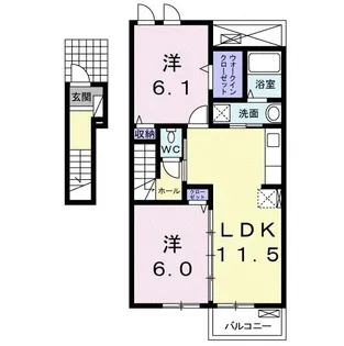 スターライズ可部南【2階】の間取り