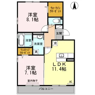 レガーロA【2階】の間取り