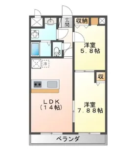 LaPace【6階】の間取り