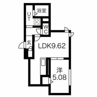 アイリス伏見【1階】の間取り
