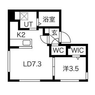 BASE TSUKISAMU【2階】の間取り