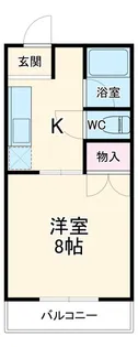 キャッスル御前谷【2階】の間取り