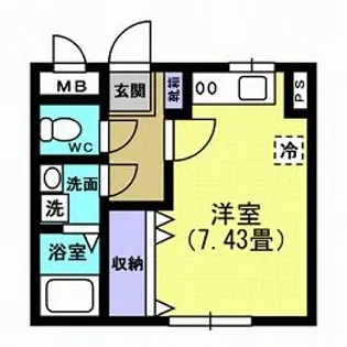 sieg (ジーク)【3階】の間取り