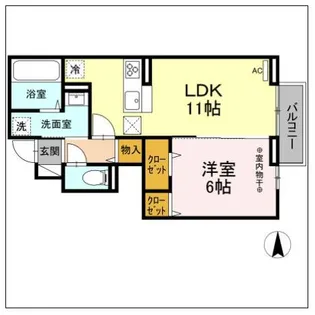 メゾン・エスポワール【1階】の間取り