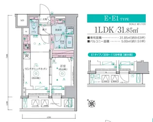 リヴシティ横濱関内弐番館【10階】の間取り