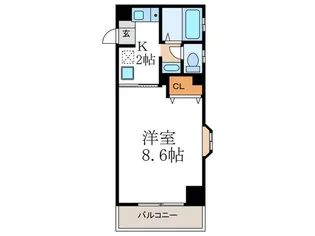 グリ-ンハイム御蔭【1階】の間取り