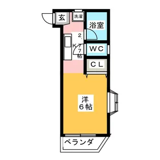 インペリアルトパーズ熊の前【4階】の間取り