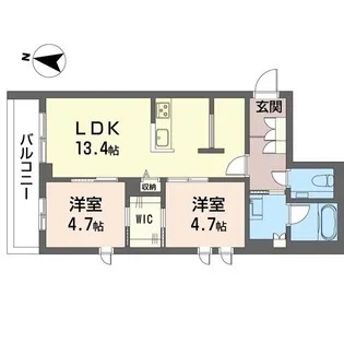 フレシア練馬桜台【3階】の間取り