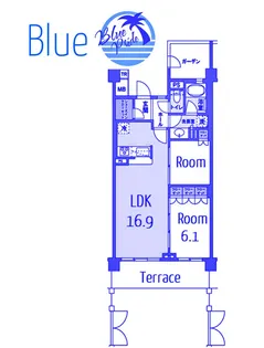 ブローテ大倉山【1階】の間取り