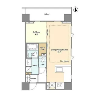 Mトリアノン【8階】の間取り