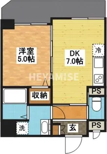 ラトゥール若葉【8階】の間取り