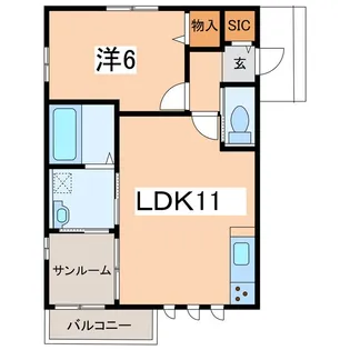 レモーネI【1階】の間取り