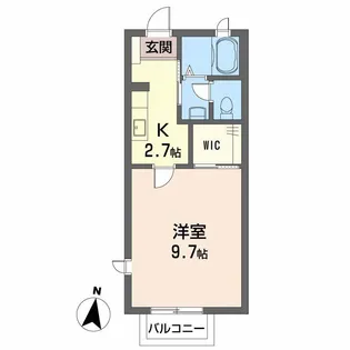 ディアスB&W I棟【2階】の間取り