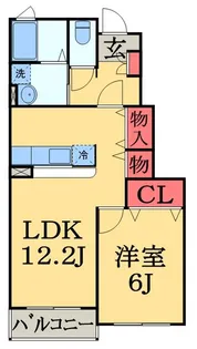 リール・アンジュ【1階】の間取り