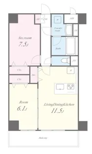 Spica【5階】の間取り