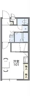 レオパレスビートル【2階】の間取り