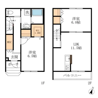 LOGEMENT LE LAITの間取り