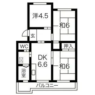 コーポのぐろ【2階】の間取り
