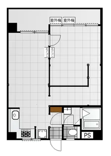 あかぎハイツ【4階】の間取り