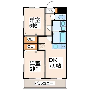 アーバンファイブ小山【3階】の間取り