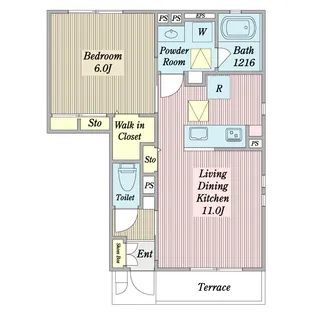 Palais Roche I【1階】の間取り