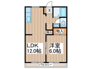 ハイツグレース【1階】の間取り