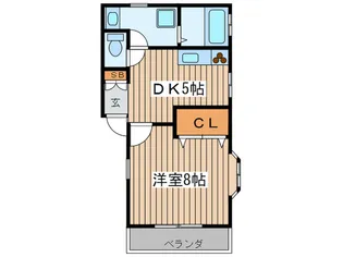 ベルハウス【1階】の間取り