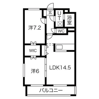 カーサカリーノ【2階】の間取り