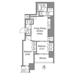 ACP Residence 錦糸町【4階】の間取り