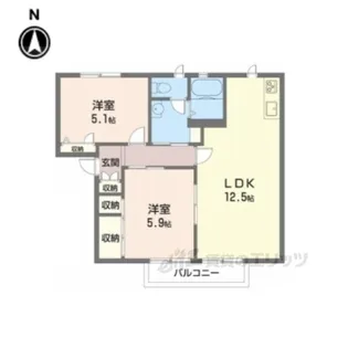 セントポーリアA【2階】の間取り