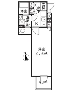EDIAN武蔵小山【3階】の間取り