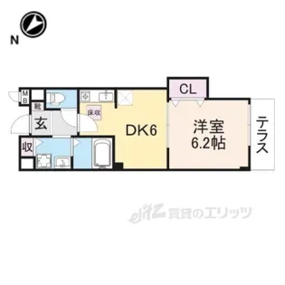 ボヌールレジダンスTM【1階】の間取り