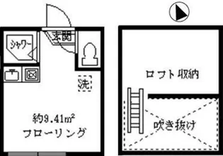 フェリス下高井戸【1階】の間取り