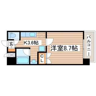 アムールシャトー【5階】の間取り
