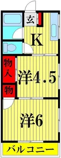 井石コーポ【2階】の間取り