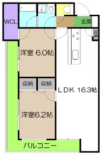 BEREO HARE【2階】の間取り