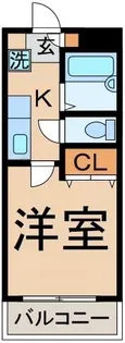 クレセント 緑町【3階】の間取り