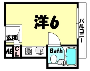 アルカディア六甲【2階】の間取り