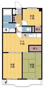 ファミーユJUN【2階】の間取り