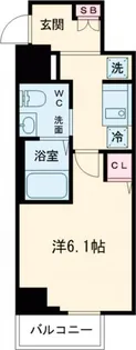 クレヴィスタ大井町【4階】の間取り