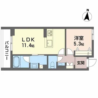 ザ・シグマ上杉【2階】の間取り