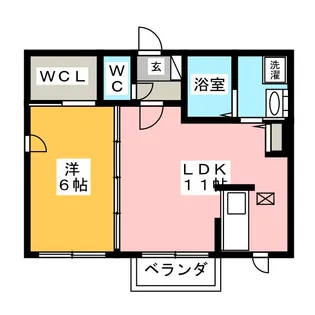 パインクレスト【1階】の間取り