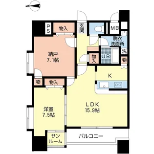 エヴィメリアビルディング【5階】の間取り