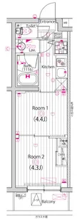 ガーラ上板橋グランドステージ【3階】の間取り