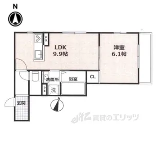 KITAOJIRESIDENCE【3階】の間取り