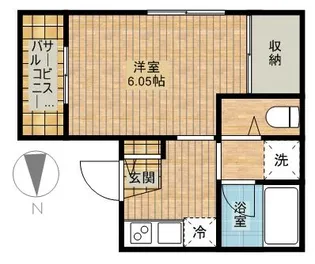 マーサル新城【2階】の間取り