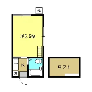 フラットハウス川崎【2階】の間取り