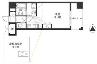 craft福島野田【8階】の間取り
